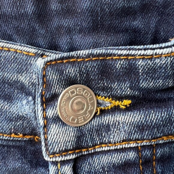 Dsquared2 Distressed Denim Jeans – Men’s Size 52 – Blue Wash - Picture 5 of 10